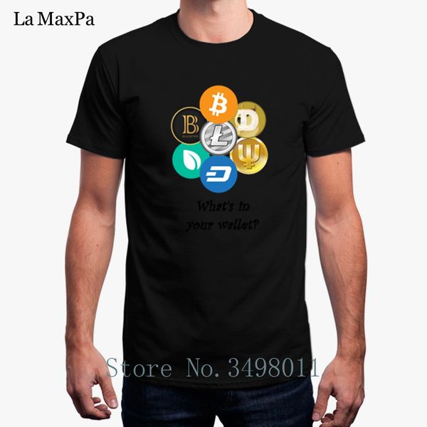 

print t shirt for mens crypto currency what's in your wallet men's tshirt basic solid o neck fitnessd t-shirt man