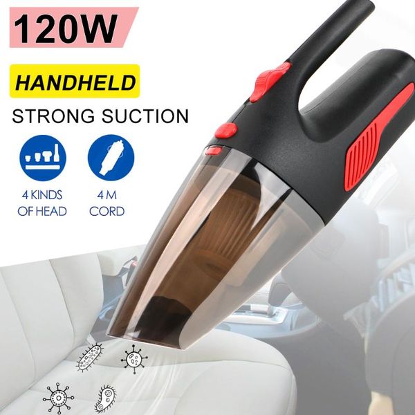 

vacuum cleaner leepee 120w 12v 5000pa super suction wet/dry dual-use for car home cordless/car plug handheld