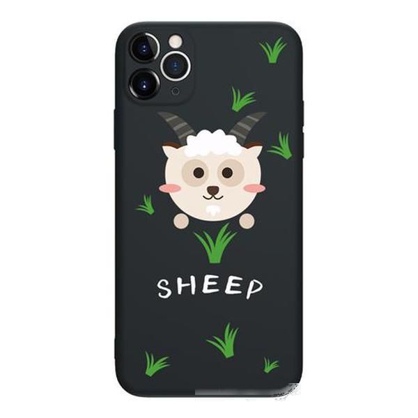 

for iphone xxs xr 11 pro max 360Â°full protection liquid silicone phone case zodiac animal patterns color back cover case for iphone 678plus