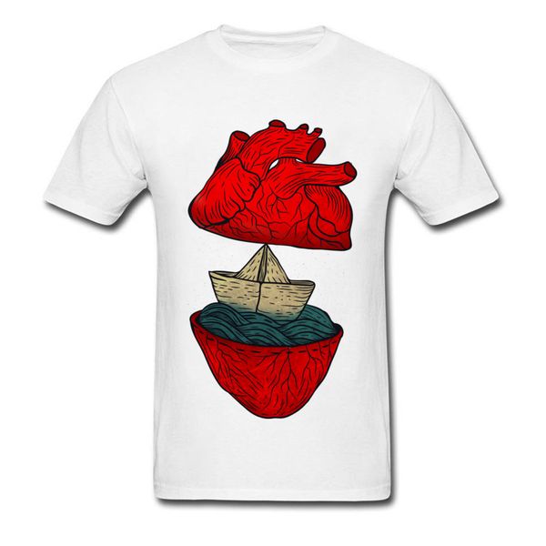 

sailor в моем сердце последней конструкции men t shirt новизна drawing белого tshirt личность летнего любителя топ tshirt