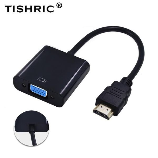 

digital cables audio & video cables tishric hd 1080p dvi-d to vga adapter 24 1 25pin male to 15pin female converter for pc