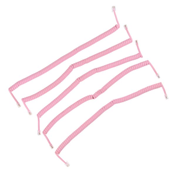 

telephone handset cord cable spiral coiled length 0.82 to 6.56ft