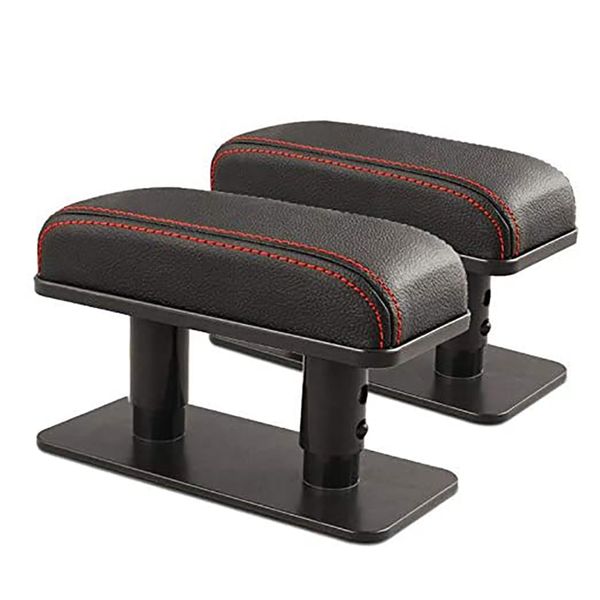 

car armrest left elbow universal leather heightening pad center armrest box right adjustable pad,2 pcs