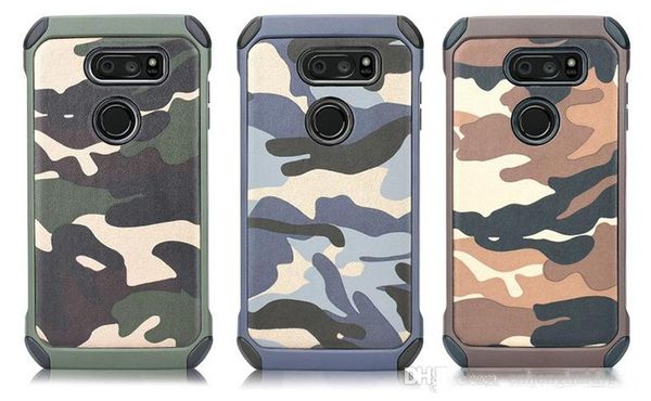 

2 in 1 shockproof hybrid durable camouflage silicon pc phone case back cover for lg stylo 4 samsung galaxy j7 2018 j3 2018
