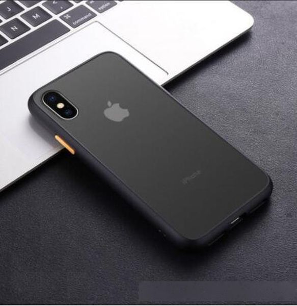 

shockproof matte phone case for iphone 11 xr xs max x transparent bumper hard pc cover for iphone 7 8 6 6s plus 11 pro max xs