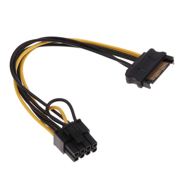 

sata 15 pin to (6+2) pin pci-e express cable adapter for pc lapcomputer