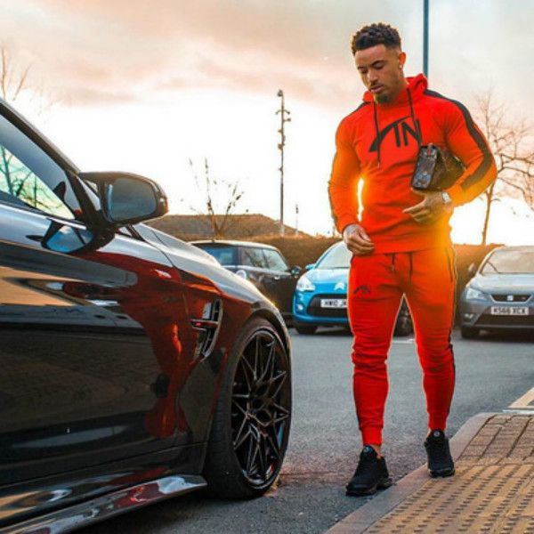 

mens tracksuits mens fitness suits men's outdoor hooded sports sweatshirts + pants youth street style autumntwo-piece suits, Gray