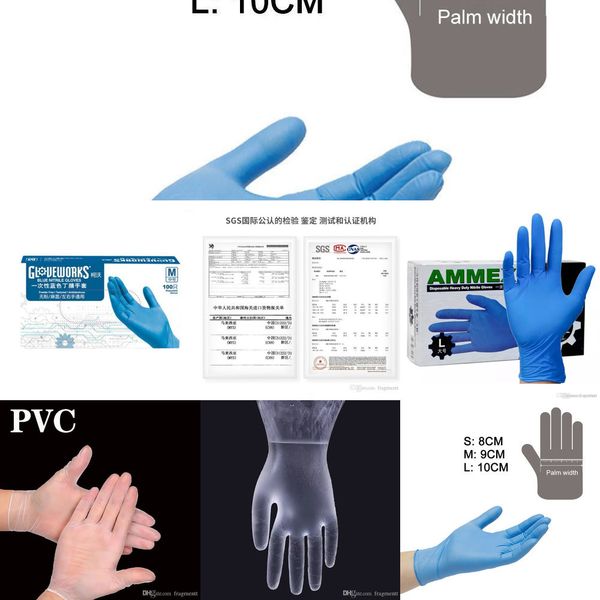 

nitrile anti-v sgs ammex durable rubber disposable glove powderless gloves for md emd er lab1