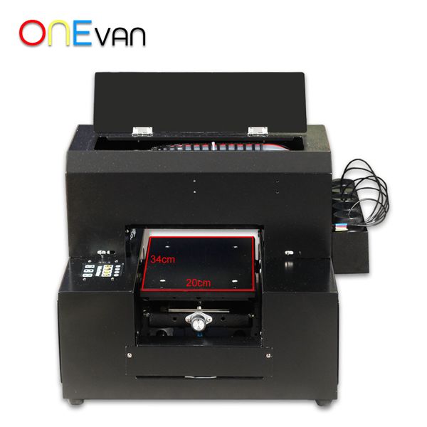

onevan.6 color automatic a4 uv printer custom printing for phone case glass leather metal wood uv printer with emboss effect