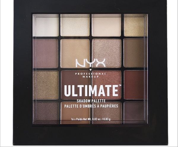 

wholesale make-up 16 color eye shadow tray eye earth color matte pearl durable waterproof beginner's nude makeup