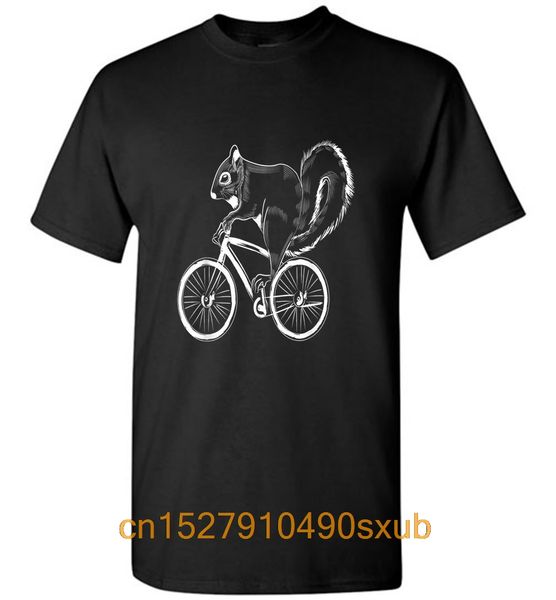 

squirrel bicycle bike art kids gift apparel costume men t-shirt