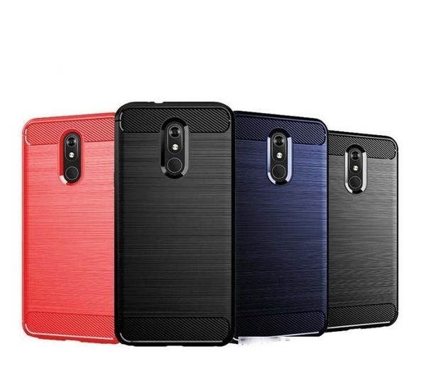 

carbon fiber texture tpu case for lg stylo 5 aristo 3 iphone xr xs max 7 plus samsung a20 m40 note 10 plus