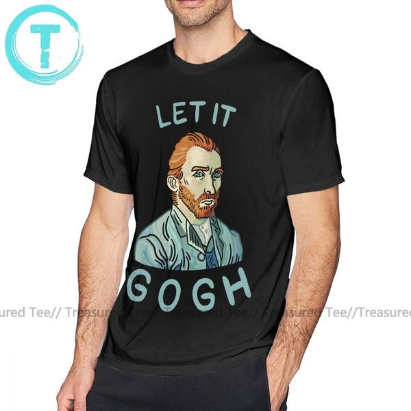

painter t shirt let it gogh t-shirt mens 5x tee shirt fashion cotton fun graphic short sleeve tshirt
