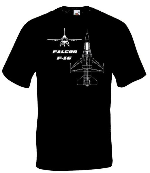 

airplane f-16 falcon tees brand t-shirt men's 2019 fashion round neck selling male natural cotton shirt t-shirt