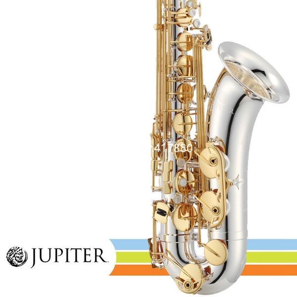 Jupiter JTS1100SG versilberter Körperschlüssel des B-Tenor-Saxophons, professionelles Musikinstrument mit Kofferzubehör, kostenloser Versand