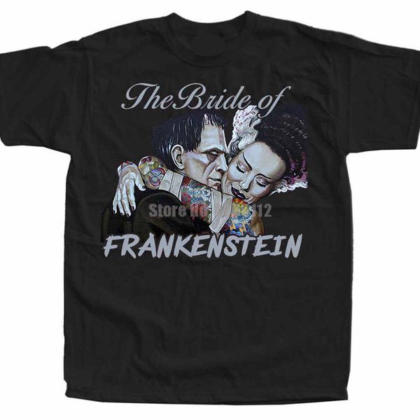 

the bride of frankenstein movie poster womens tee shirt women streetwear 2019 tshirt gym king tshirts 100% cotton