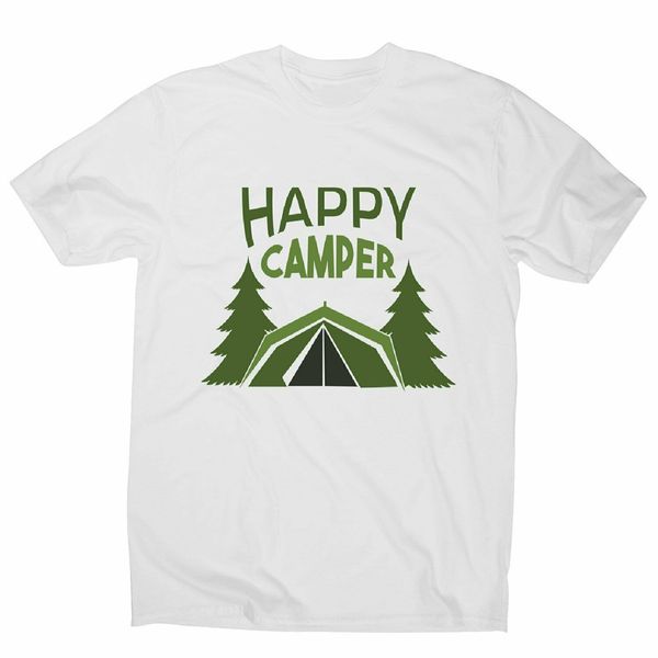 

вне кемпинг - мужская смешные премиум футболка стиль круглый tee shirt