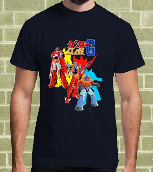 

space robot getta g getter robot cartoon anni 80 t-shirt per uomo e bambino