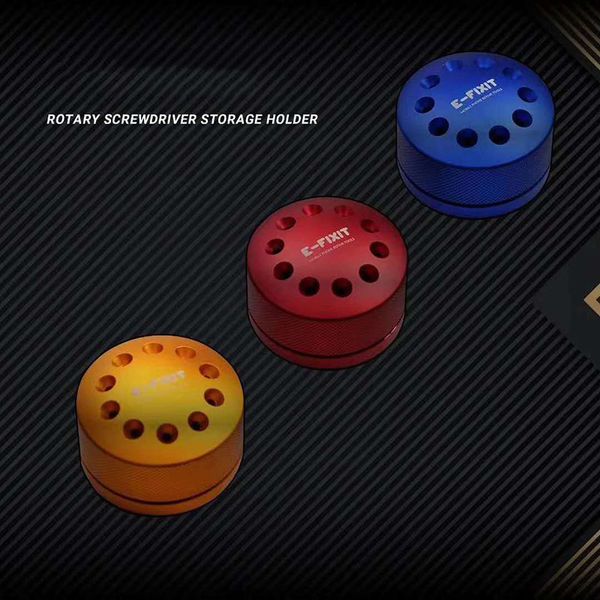 

новый вращающийся магнитного держатель отвертки алюминиевой отвертки 10 порта контейнера с магнитной платформой для мобильного ремонта