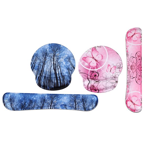 

mouse pad wrist pad set , with wrist support and keyboard