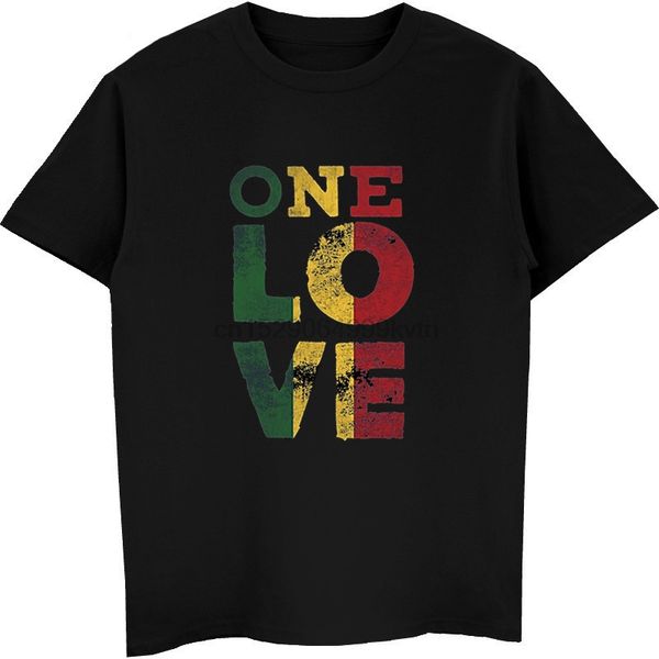 

summer men short sleeve o neck print t shirt one love t shirt retro men women kids gift tees shirts streetwear