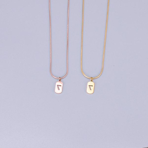 

trendy titanium steel choker necklace for women gold multicolor lucky number 7 pendant necklace snake chain jewelry, Silver