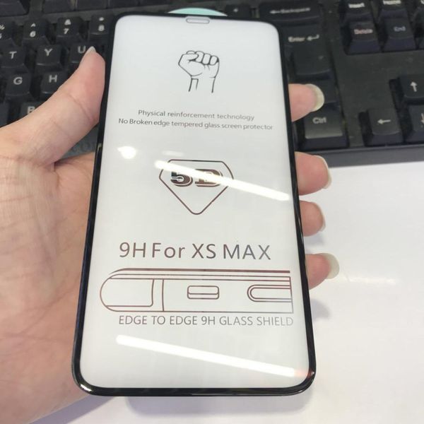 

for iphone tempered glass film 5d full front tempered glass clear screen protector for iphone x/xr/xs/xs max/8/7/6