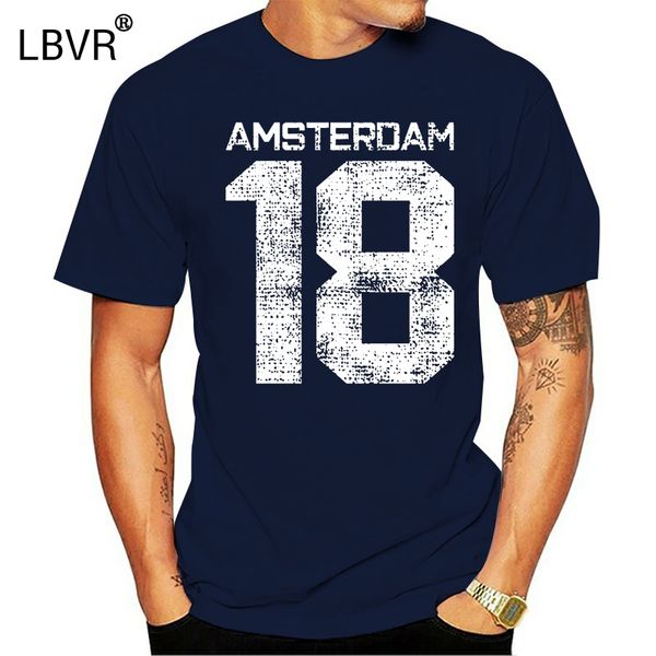 

vintage amsterdam college look t shirt men письмо женщины футболки свободное завышение s-5xl