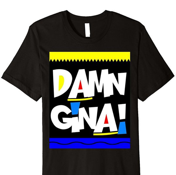 

men's custom printed hipster tees damn gina shirt