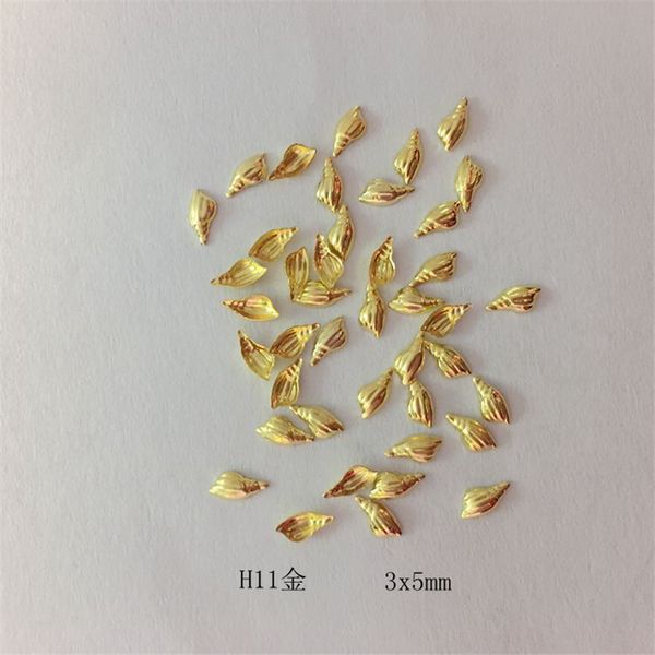 

1 pack about100psc summer burst section air sea series seashells nail rivet 3d nail art decoracao glue paste tools stick h11, Silver;gold