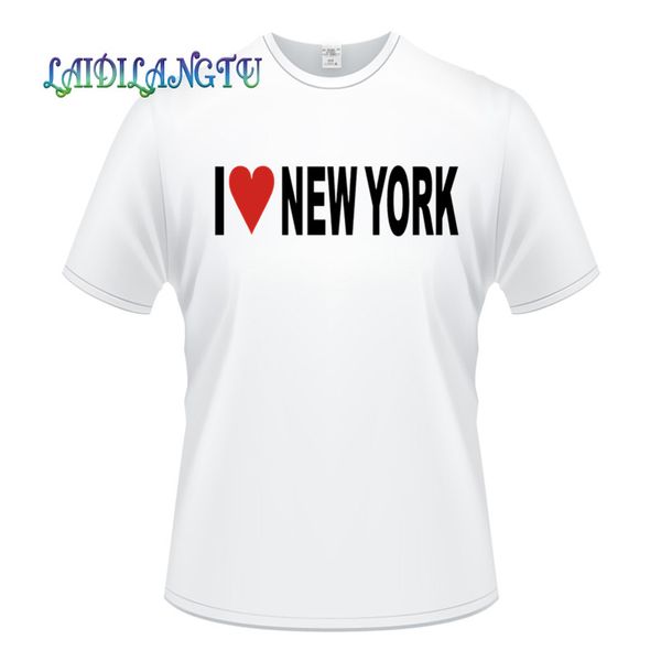 

summer style funny i love new york t shirt men's plus size o-neck t-shirts fashion streetwear hip-hop short sleeve tees