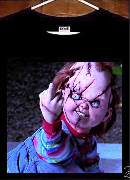 

2019 male selling chucky t shirt; child's play chucky tee shirt summer tee shirt