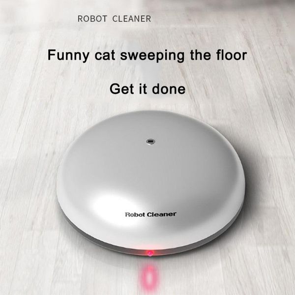 

hand push sweepers intelligent sweeping robot sweep wet mopping funny cat automatic vacuum cleaner hard floors run obstacle avoidance