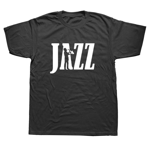 

summer clothing jazz saxophone funny t shirt tshirt men hip hop cotton short sleeve t-shirt camiseta