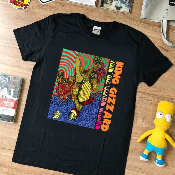 

new rare- t shirt -king gizzard and the lizard wizard - willoughby's beach short sleeve 100% cotton man tee