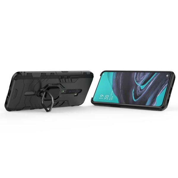 

hybrid armor 2 in 1 case for oppo reno 2 magnetic car phone finger holderphone case
