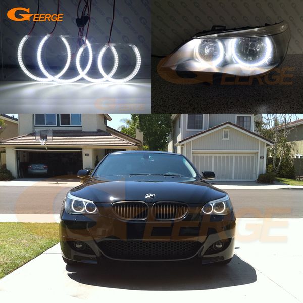 

for e60 e61 m5 520i 525i 530i 540i 545i 550i pre lci 2003-2007 excellent smd led angel eyes drl halo rings car styling