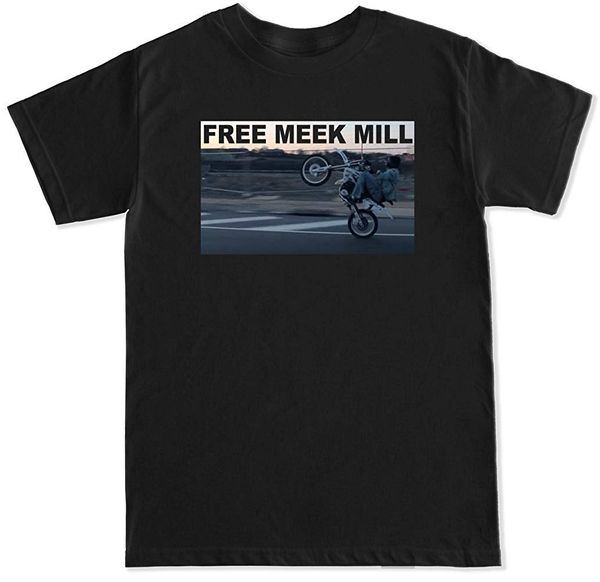 

ftd apparel men's meek mill wheelie t shirt round neck selling male natural cotton t-shirt tee funny casual brand