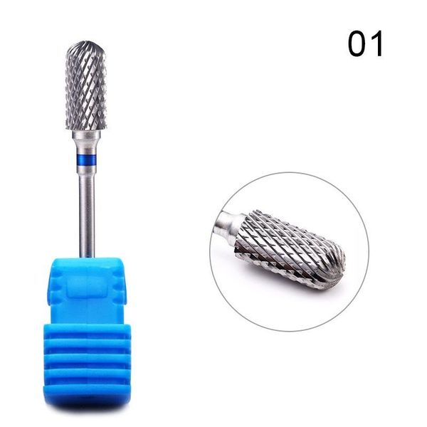 

nail cone tip tungsten steel drill bits electric cuticle clean rotary for manicure pedicure grinding head sander polishing tool