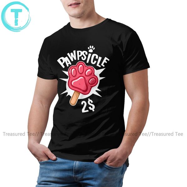 

paw t shirt pawpsicle t-shirt oversized fashion tee shirt graphic cotton funny short-sleeve mens tshirt