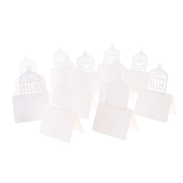 

12шт белый blank именная место установки название карты для дня рождения