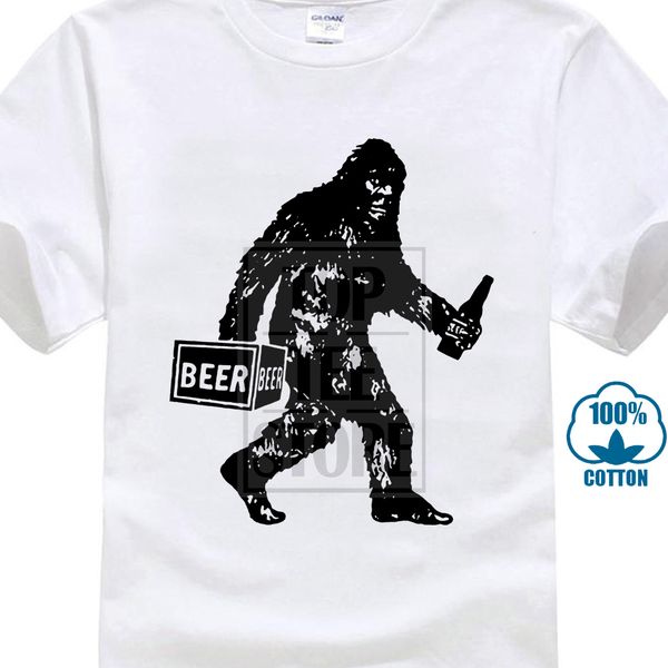 

design style new fashion bigfoot drinking beer t shirt funny sasquatch phish craft cool novelty tee ing