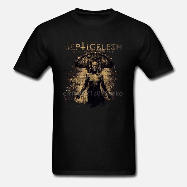 

septic flesh 'a fallen темпл' t-shirt - neu und лучших качеств футболки мужчина o шеи верхней тройник