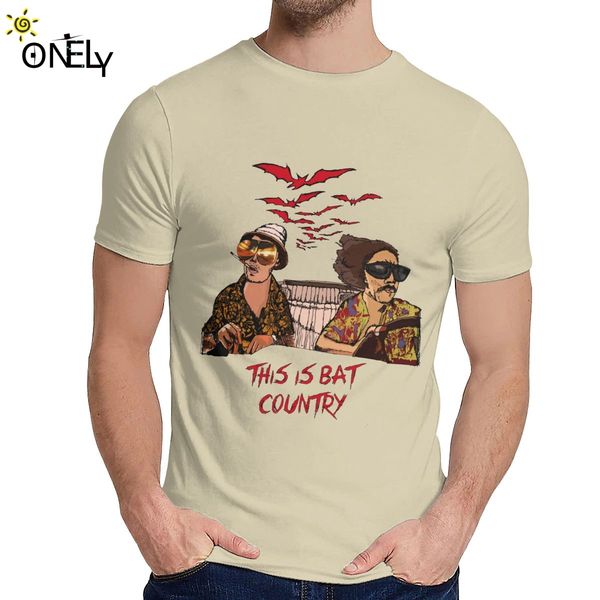 

classic round neck bat country fear and loathing in las vegas t shirt hip hop men soft t shirt ing