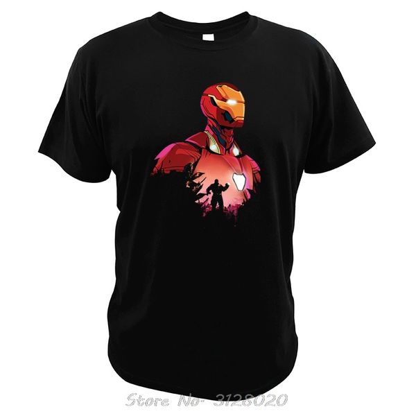 

iron man t shirt infinity stone sturdy super hero t-shirt fans gift avegers thanos camiseta cotton tshirt men tees