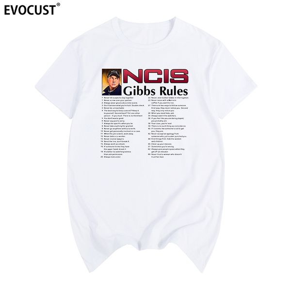 

ncis gibbs rules t-shirt cotton men t shirt new tee tshirt womens fashion