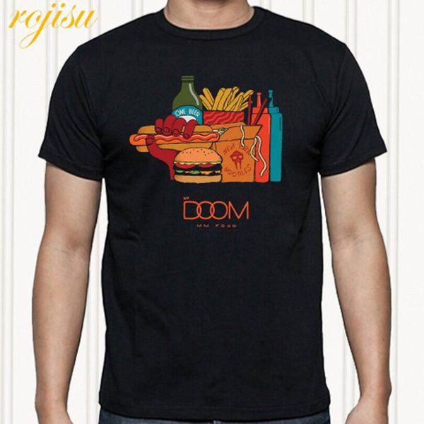 

mf doom mm food logo hip hop men's black t-shirt size s to 3xl men women fashion tshirt ing