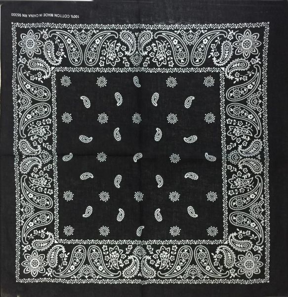 

headtie группа мужчин головные уборы новый хлопок для бандана star 100 paisley рыжие шарф punk hop hip wrist wrap neck sqcorv ppshop01, Black