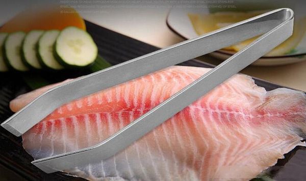 

stainless steel fish bone tweezers remover pincer puller tongs pick-up tool crafts