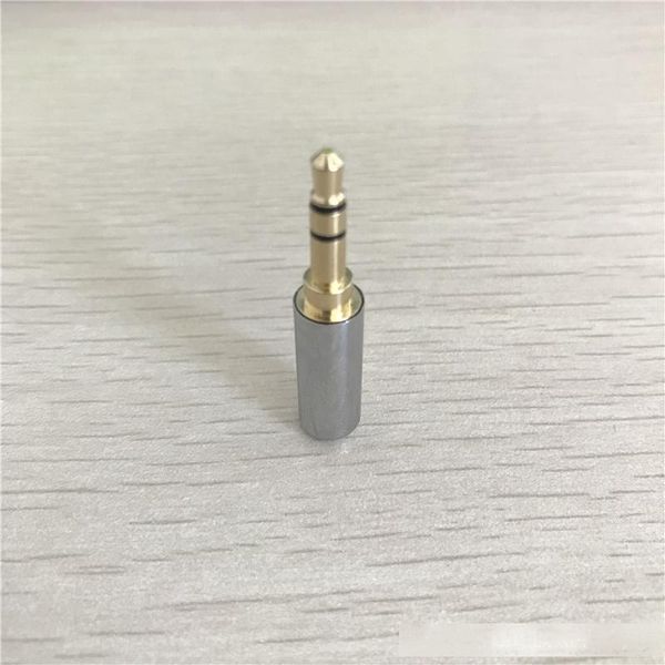 

10pcs/lot headphone jack audio connector 3 pole 3.5mm plug male for 4mm cable adapter